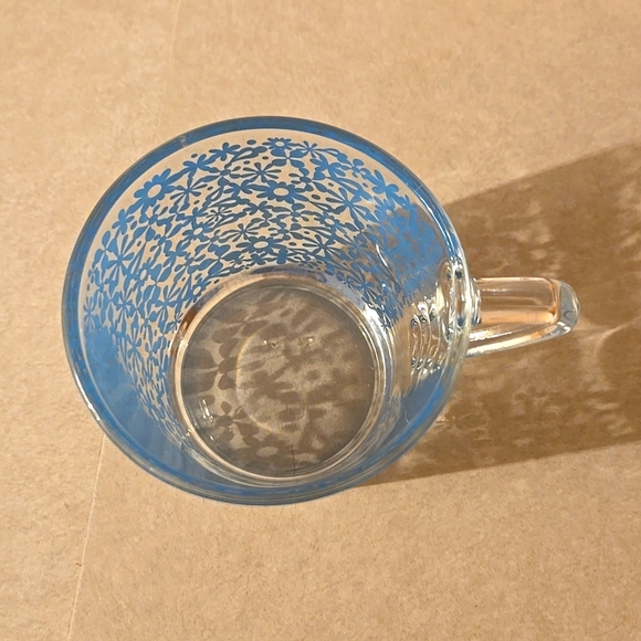 IKEA Small Floral Glass Coffee Mug - Picture 4 of 4